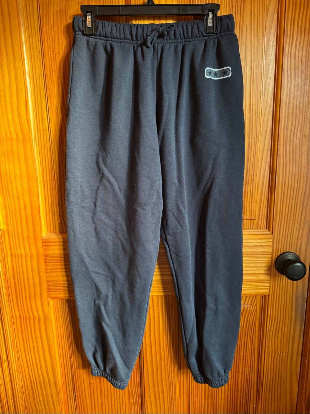 Mills by Millie Bobby Brown Women’s Navy BlueFleece Jogger Pants -Casual Comfort